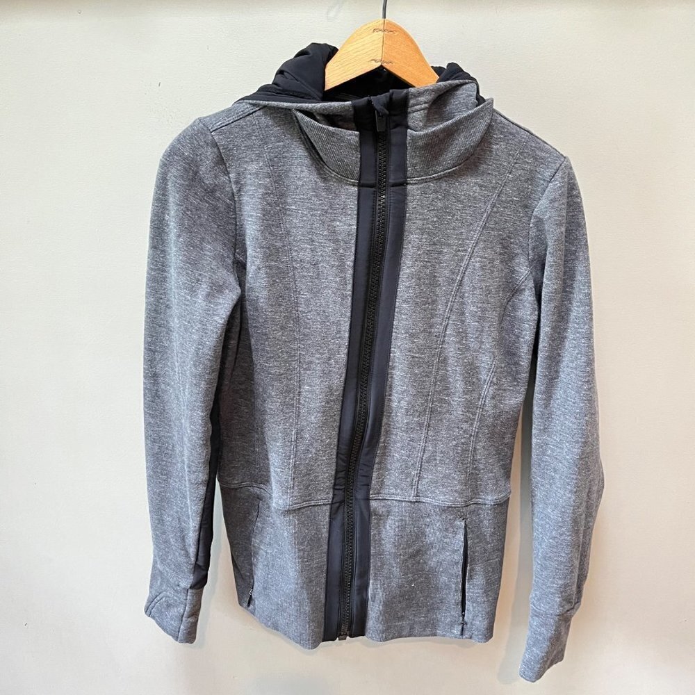 Athleta‎ Full Zip Fitted Victory Hoodie Jacket- Size  S